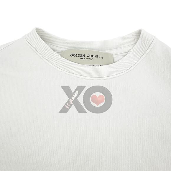 GOLDEN GOOSE Logo Patch Distressed Sweatshirt S - Picture 6 of 13